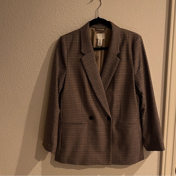 Women's H&M Plaid Blazer - Picture 3 of 4